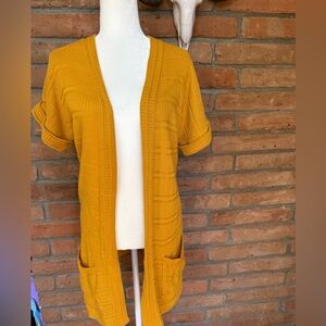 Silence + Noise Mustard Knit Sweater